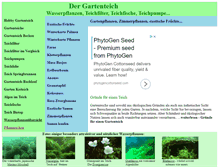 Tablet Screenshot of gartenteich-wasserpflanzen.de